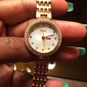 NWOT Fossil Rose Gold Stainless Steel Watch